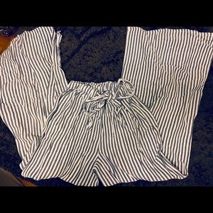 Buckle | High Wasted Flare Stripe Pants